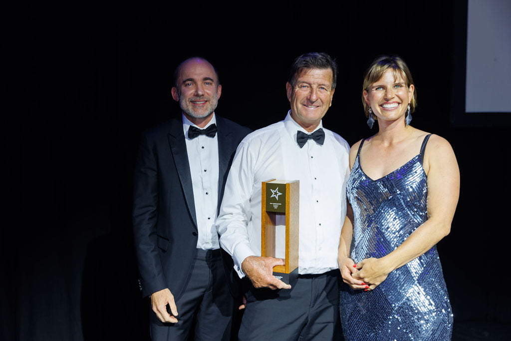 2023 Australian Tourism Awards Gold On Board Stage