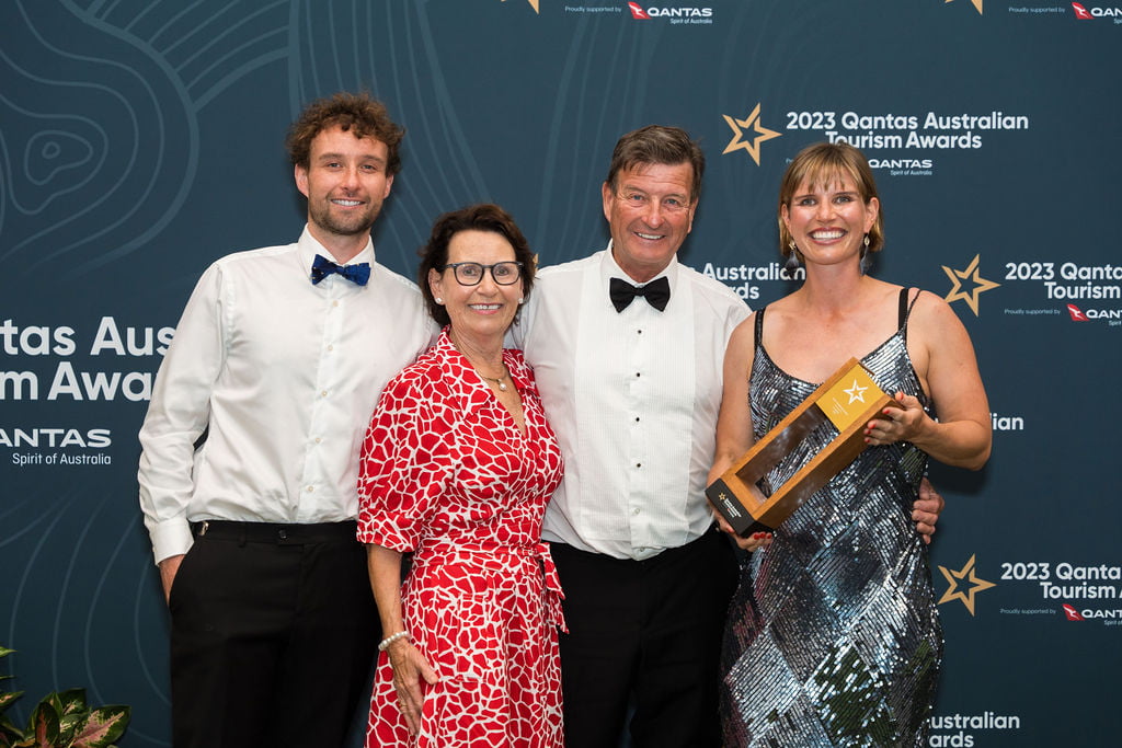 2023 Australian Tourism Awards Gold On Board Trophy